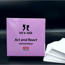 Karty Konwersacyjne - Let's talk mini - Act and React - elementary