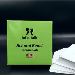 Conversation Cards - Let's talk mini - Act and React - intermediate